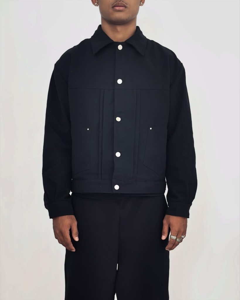 Type II Black jacket, front styling view